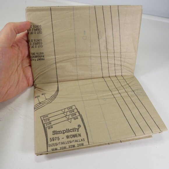 Simplicity 5975 Clothing Pattern EASY Dress & Jacket UNCUT 18W - 24W - Picture 5 of 8